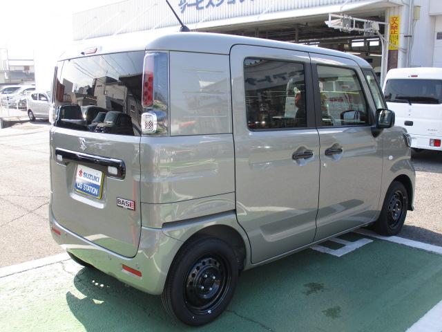 スペーシアベース GF 2型 オーディオレス 前後自動衝突軽減ブレーキ、 CVT、オーディオレス、前後自動衝突軽減ブレーキ、アイドリングストップ、運転席シートヒーター、スマートキー、プッシュボタンスタートスイッチ、オートエアコン、オートライト、後席両側スライドドア、(8枚目)