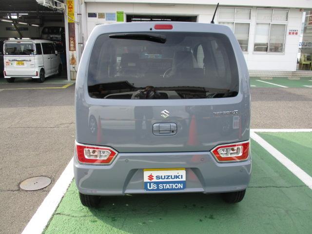 ワゴンＲ ＦＸ　４型　ＣＤプレイヤーラジオ　前後自動衝突軽減ブレーキ　ＣＶＴ、ＣＤプレイヤーＡＭ／ＦＭラジオ、前後自動衝突軽減ブレーキ、スマートキー、プッシュボタンスタートスイッチ、運転席シートヒーター、オートエアコン、オートライト、（3枚目）