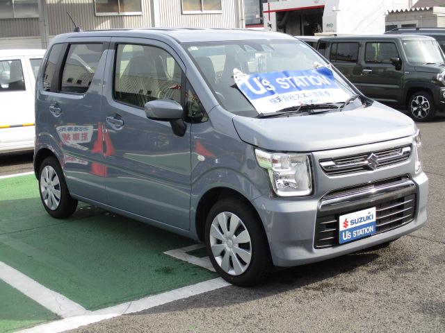 ワゴンＲ ＦＸ　４型　ＣＤプレイヤーラジオ　前後自動衝突軽減ブレーキ　ＣＶＴ、ＣＤプレイヤーＡＭ／ＦＭラジオ、前後自動衝突軽減ブレーキ、スマートキー、プッシュボタンスタートスイッチ、運転席シートヒーター、オートエアコン、オートライト、（6枚目）