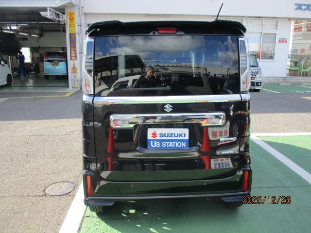 スペーシアカスタム カスタム　ＨＹＢＲＩＤ　ＧＳ　２型　車検受け渡し　前後軽減Ｂ　ＣＶＴ、ＣＤプレイヤーＡＭ／ＦＭラジオ、前後自動衝突軽減ブレーキ、アイドリングストップ、ハンドルオーディオスイッチ、アダクティブクルーズコントロール、運転席シートヒーター、リヤ左側電動スライドドア（3枚目）