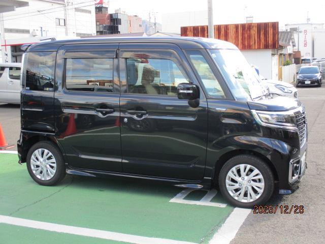 スペーシアカスタム カスタム　ＨＹＢＲＩＤ　ＧＳ　２型　車検受け渡し　前後軽減Ｂ　ＣＶＴ、ＣＤプレイヤーＡＭ／ＦＭラジオ、前後自動衝突軽減ブレーキ、アイドリングストップ、ハンドルオーディオスイッチ、アダクティブクルーズコントロール、運転席シートヒーター、リヤ左側電動スライドドア（4枚目）