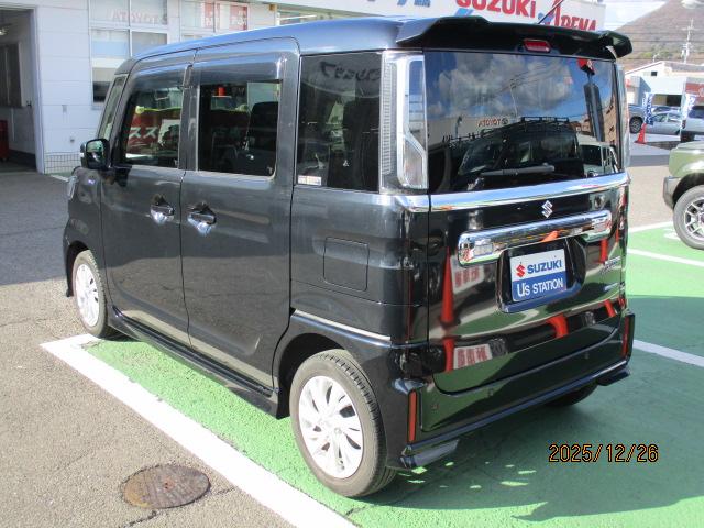 スペーシアカスタム カスタム　ＨＹＢＲＩＤ　ＧＳ　２型　車検受け渡し　前後軽減Ｂ　ＣＶＴ、ＣＤプレイヤーＡＭ／ＦＭラジオ、前後自動衝突軽減ブレーキ、アイドリングストップ、ハンドルオーディオスイッチ、アダクティブクルーズコントロール、運転席シートヒーター、リヤ左側電動スライドドア（9枚目）