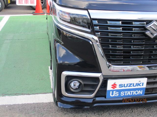 スペーシアカスタム カスタム　ＨＹＢＲＩＤ　ＧＳ　２型　車検受け渡し　前後軽減Ｂ　ＣＶＴ、ＣＤプレイヤーＡＭ／ＦＭラジオ、前後自動衝突軽減ブレーキ、アイドリングストップ、ハンドルオーディオスイッチ、アダクティブクルーズコントロール、運転席シートヒーター、リヤ左側電動スライドドア（27枚目）