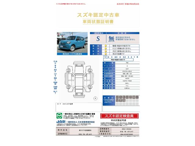 車両状態評価書