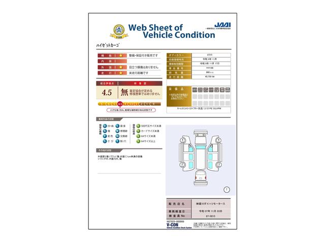 車両状態評価書
