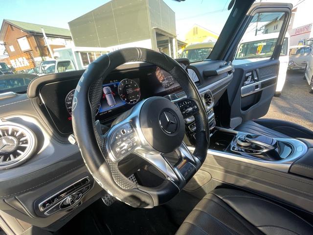 Ｇクラス Ｇ６３　ＡＭＧレザーエクスクルーシブパッケージ　ワンオーナー／左ハンドル／マットブラック／正規ディーラー車／ツートンレザー／サンルーフ／アダプティブダンピングＳ／純正ナビＴＶ／３６０°カメラ／Ｂｕｒｍｅｓｔｅｒサウンド／ＡＭＧ２１ＡＷ／禁煙車（28枚目）