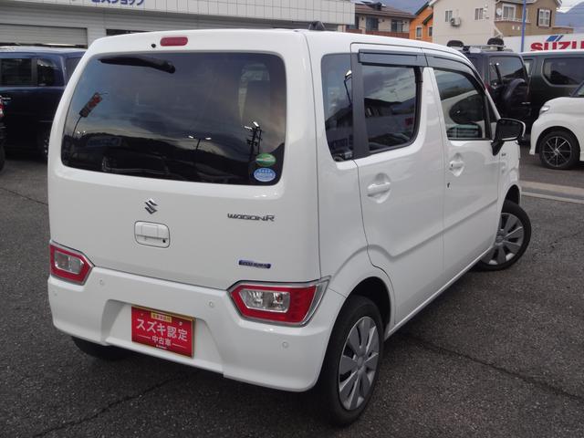 ワゴンＲ ＨＹＢＲＩＤ　ＦＸ　２型　４ＷＤ　セーフティサポート付き　オートライト　プッシュスタート　シートヒーター　オートエアコン　ＥＴＣ　スズキセーフティーサポート　ワンオーナー　４ＷＤ　衝突被害軽減システム　アイドリングストップ　横滑り防止機能（5枚目）