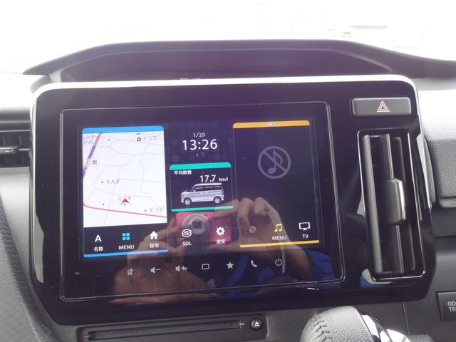 ソリオバンディット バンディット　ＨＹＢＲＩＤ　ＭＶ　全方位モニターナビ　ドライブレコーダー　オートライト　Ｂｌｕｅｔｏｏｔｈ　両側電動スライドドア　純正ナビ　プッシュスタート　シートヒーター　オートエアコン　ＥＴＣ　スズキセーフティーサポート　ワンオーナー　４ＷＤ（29枚目）