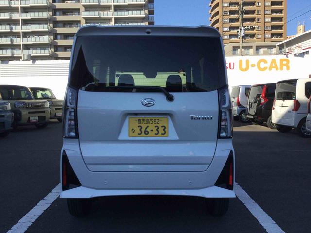タント カスタムX インパネシフト プッシュスタートスイッチ 電子カードキー 電動パーキングブレーキ 両側パワースライドドア 衝突軽減ブレーキ 車線逸脱防止 アルミホイール ABS(3枚目)