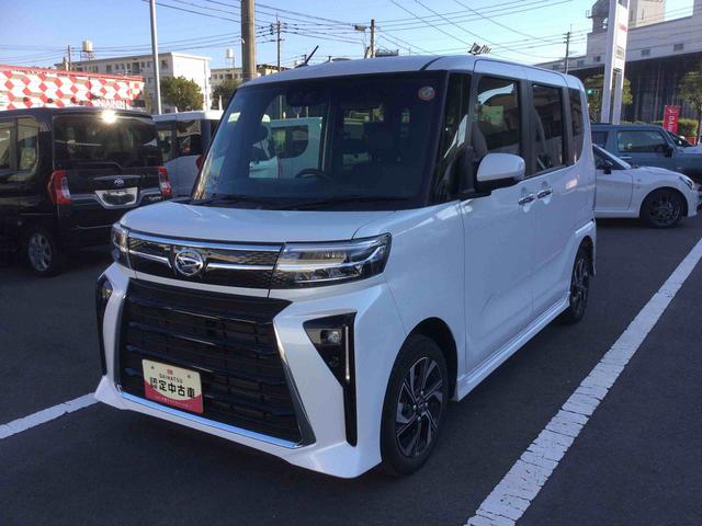 タント カスタムX インパネシフト プッシュスタートスイッチ 電子カードキー 電動パーキングブレーキ 両側パワースライドドア 衝突軽減ブレーキ 車線逸脱防止 アルミホイール ABS(7枚目)