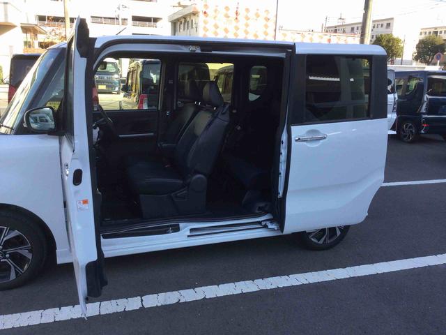 タント カスタムX インパネシフト プッシュスタートスイッチ 電子カードキー 電動パーキングブレーキ 両側パワースライドドア 衝突軽減ブレーキ 車線逸脱防止 アルミホイール ABS(35枚目)