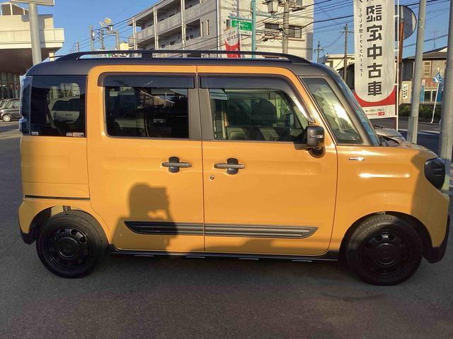 スペーシアギア ハイブリッドＸＺ　ターボ　ターボ付　インパネシフト　プッシュスタートスイッチ　電子カードキー　両側電動スライドドア　シートヒーター　ドラレコ　ＥＴＣ車載器　ＡＢＳ（4枚目）