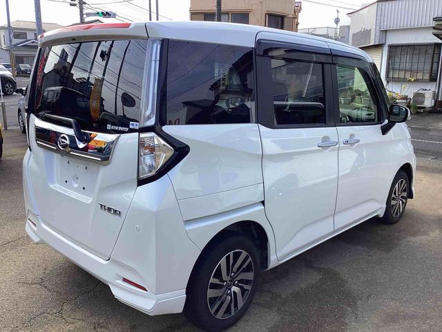 トール カスタムＧ　インパネシフト　プッシュスタートスイッチ　電子カードキー　カーナビ　バックモニター　ドラレコ　両側パワースライドドア　緊急ブレーキ　アルミホイール　ハイビームアシスト　ＡＢＳ（9枚目）