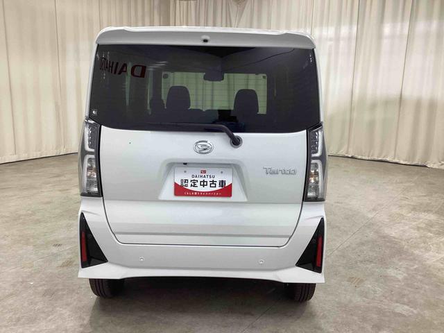 タント カスタムＸ　インパネシフト　プッシュスタートスイッチ　電子カードキー　電動パーキングブレーキ　フォグランプ　両側パワースライドドア　アルミホイール　衝突軽減ブレーキ　車線逸脱防止　ＡＢＳ（3枚目）