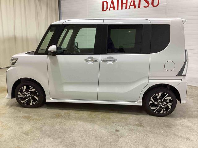 タント カスタムＸ　インパネシフト　プッシュスタートスイッチ　電子カードキー　電動パーキングブレーキ　フォグランプ　両側パワースライドドア　アルミホイール　衝突軽減ブレーキ　車線逸脱防止　ＡＢＳ（5枚目）