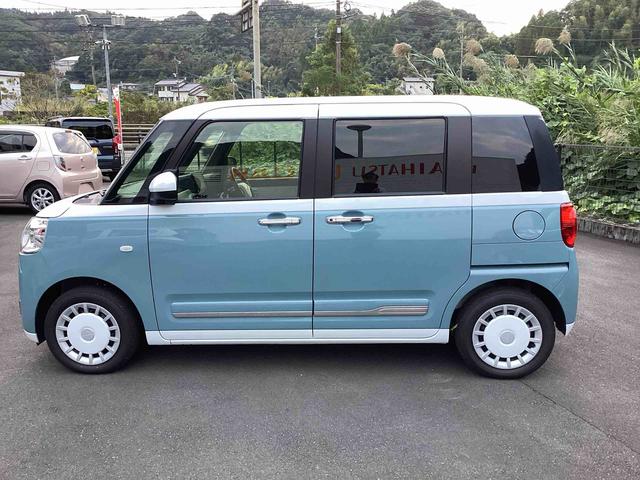 ムーヴキャンバス ストライプスＧ　インパネシフト　プッシュスタートスイッチ　電子カードキー　電動パーキングブレーキ　電動スライドドア　車線逸脱警報　オートハイビーム　ＡＢＳ（6枚目）