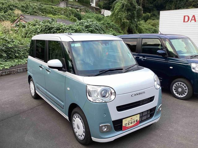 ムーヴキャンバス ストライプスＧ　インパネシフト　プッシュスタートスイッチ　電子カードキー　電動パーキングブレーキ　電動スライドドア　車線逸脱警報　オートハイビーム　ＡＢＳ（8枚目）