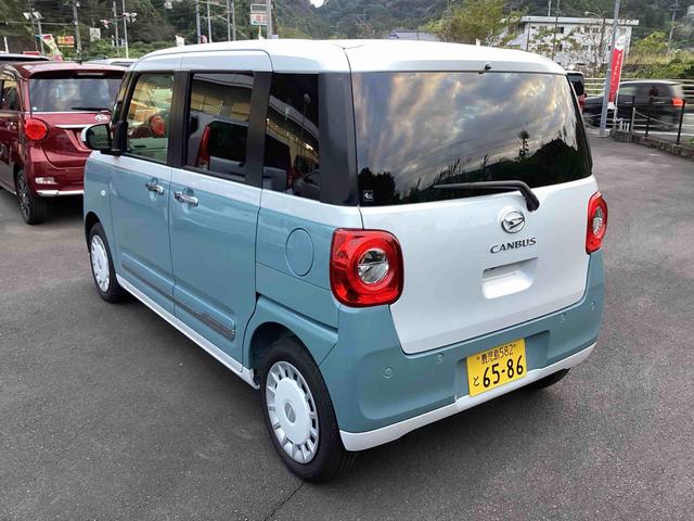 ムーヴキャンバス ストライプスＧ　インパネシフト　プッシュスタートスイッチ　電子カードキー　電動パーキングブレーキ　電動スライドドア　車線逸脱警報　オートハイビーム　ＡＢＳ（9枚目）