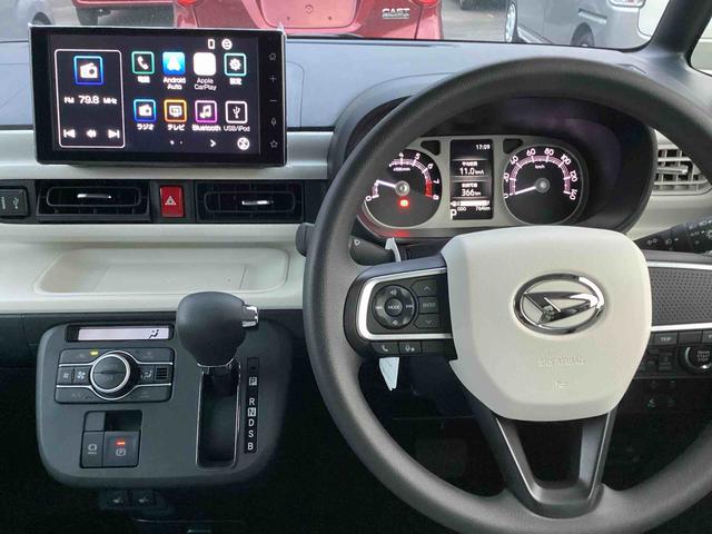 ムーヴキャンバス ストライプスＧ　インパネシフト　プッシュスタートスイッチ　電子カードキー　電動パーキングブレーキ　電動スライドドア　車線逸脱警報　オートハイビーム　ＡＢＳ（18枚目）