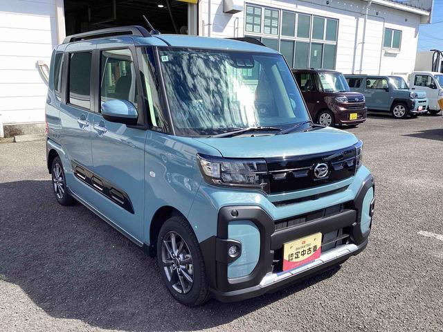 タント ファンクロス インパネシフト ディスプレイオーディオ プッシュスタートスイッチ 電子カードキー 電動パーキングブレーキ 両側オートドア 衝突軽減システム レーンキープアシスト ABS アルミホイール(6枚目)