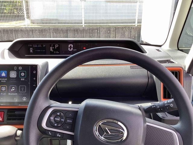 タント ファンクロス インパネシフト ディスプレイオーディオ プッシュスタートスイッチ 電子カードキー 電動パーキングブレーキ 両側オートドア 衝突軽減システム レーンキープアシスト ABS アルミホイール(16枚目)