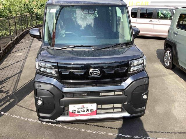 タント ファンクロス　インパネシフト　プッシュスタートスイッチ　電子カードキー　電動パーキングブレーキ　両側オートドア　衝突軽減システム　レーンキープアシスト　ＡＢＳ（2枚目）