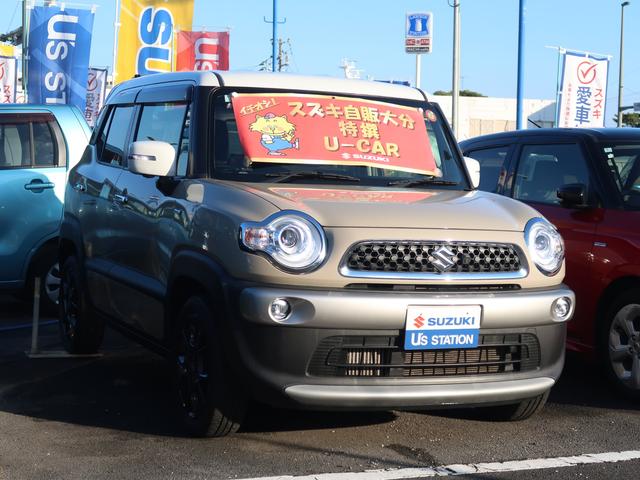 クロスビー HYBRID MZ MN71S ナビ 全方位カメラ 4WD車 バックカメラ ドライブレコーダー オートライト Bluetooth 純正ナビ プッシュスタート シートヒーター オートエアコン スズキセーフティーサポート ETC アイドリングストップ 横滑り防止機能(3枚目)