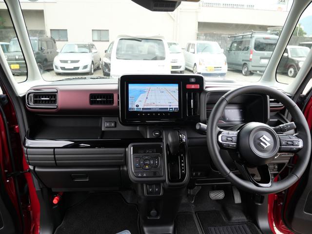 スペーシアカスタム カスタム HYBRID XSターボ 純正ナビ 全方位カメラ スズキセーフティーサポート バックカメラ Bluetooth スライドドア 禁煙車 純正ナビ プッシュスタート シートヒーター オートエアコン 衝突安全ボディ アイドリングストップ 横滑り防止機能(8枚目)
