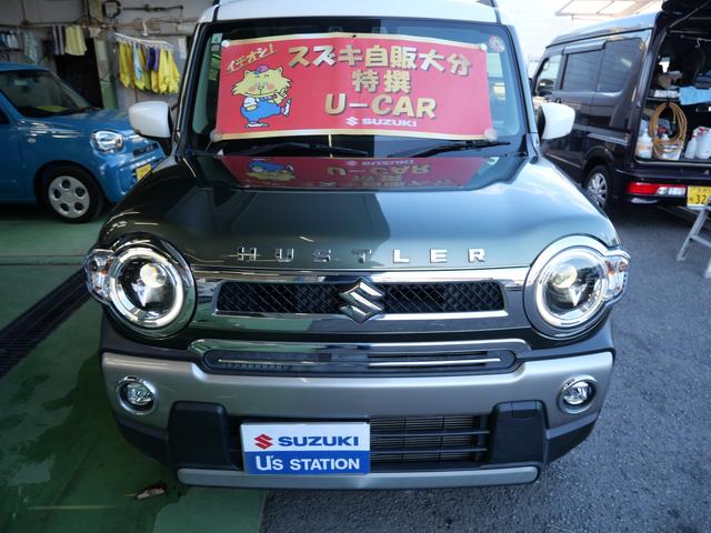 ハスラー Ｊスタイル　前後衝突被害軽減ブレーキ　ディスプレイオーディオ　オートライト　Ｂｌｕｅｔｏｏｔｈ　プッシュスタート　シートヒーター　スズキセーフティーサポート　アイドリングストップ　横滑り防止機能　衝突安全ボディ　盗難防止システム（2枚目）