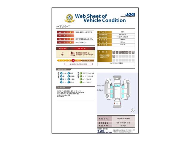 車両状態評価書