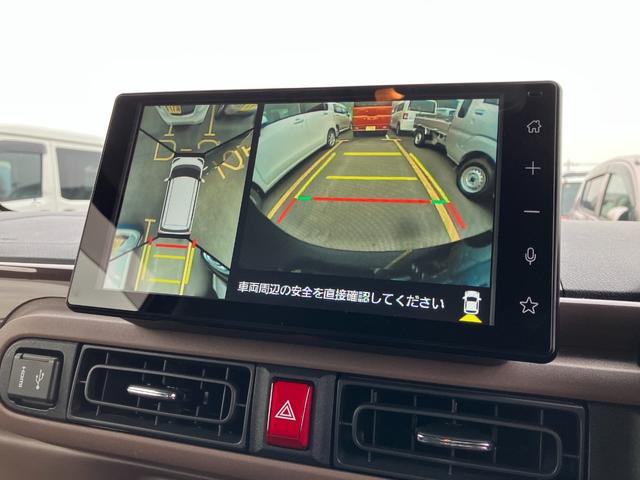 ムーヴキャンバス セオリーＧ　ディスプレイオーディオ　パノラマモニター　衝突軽減ブレーキ　ワンオーナー　車線逸脱警報　キーフリー　エアバッグ　オートハイビーム　ＡＢＳ　記録簿　Ｓキー（8枚目）