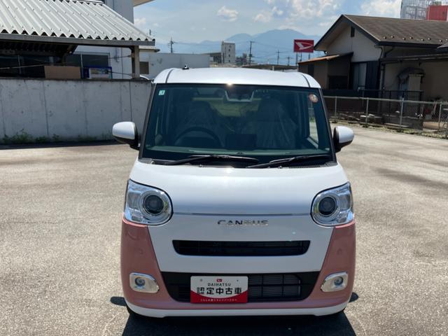 ムーヴキャンバス ストライプスＧ　純正ナビゲーション　バックモニター　ナビ　スマートキープッシュスタート　キーフリーキー　ワンオーナー車　車線逸脱警報　運転席エアバック　オートハイビーム　ＡＢＳ　点検記録簿　エマージェンシーブレーキ（5枚目）