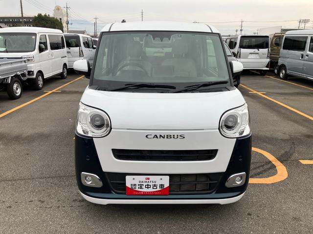 ムーヴキャンバス ストライプスＧターボ　４ＷＤ　１０インチナビ　１オーナー　４ＷＤ　スマートキー　エアバッグ　ターボ　ＡＢＳ　キーフリー　プッシュ式エンジンスタートボタン　両電動スライドドア　オートエアコン（5枚目）