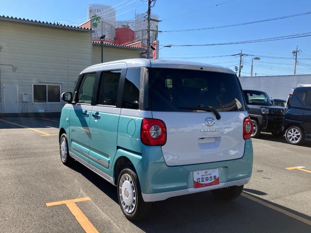 ムーヴキャンバス ストライプスＧターボ　４ＷＤ　純正ナビ　パノラマモニター　１オーナー　４ＷＤ　スマートキー　エアバッグ　ターボ　ＡＢＳ　キーフリー　両電動スライドドア　パワーウィンドウ　オートエアコン（23枚目）