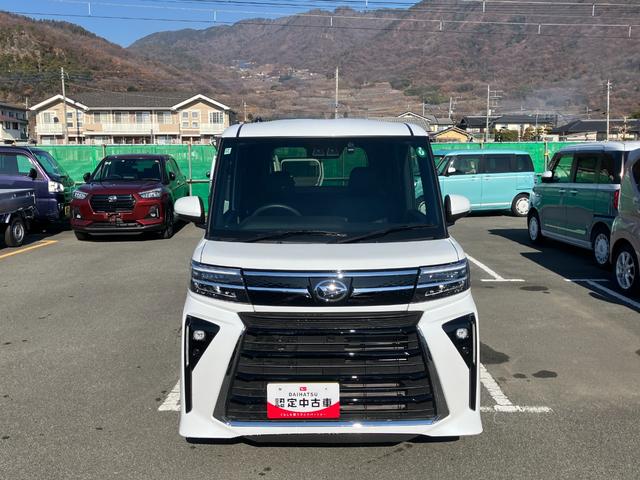 タント カスタムＲＳ　純正ナビゲーション　バックモニター　スマートアシスト・ＬＥＤヘッドライト・１５インチアルミホイール・両側パワースライドドア・ＵＳＢソケット・運転席助手席シートヒーター・レザー調Ｘフルファブリックシート・本革巻ステアリングホイール（5枚目）