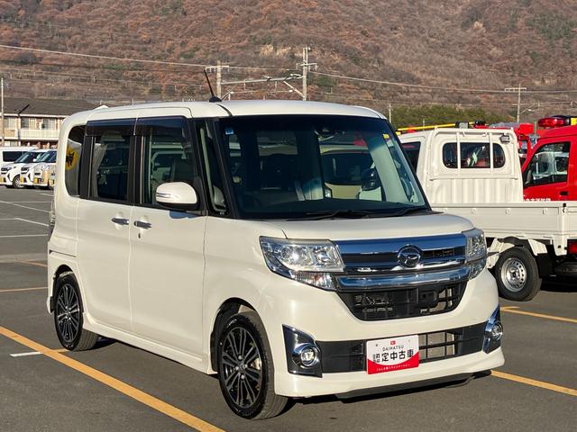タント カスタムＲＳ　トップエディションＳＡＩＩ　純正ナビＢモニター　前後誤発進抑制　キーフリーシステム　ターボ　スマートキー　アルミ　レーンアシスト　エアバック　ＡＢＳ　記録簿　１オ－ナ－（18枚目）
