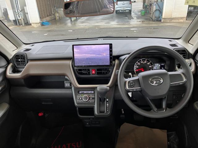 ムーヴ Ｘ　純正１０インチナビ　バックモニター　スマートアシスト・フルＬＥＤヘッドランプ・１４インチスチールホイール＆キャップ・マルチインフォメーションディスプレイ・キーフリー・左側パワースライドドア（6枚目）