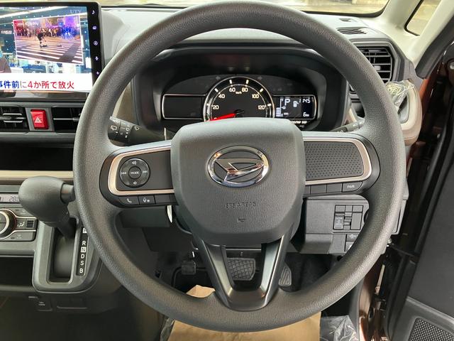 ムーヴ Ｘ　純正１０インチナビ　バックモニター　スマートアシスト・フルＬＥＤヘッドランプ・１４インチスチールホイール＆キャップ・マルチインフォメーションディスプレイ・キーフリー・左側パワースライドドア（9枚目）