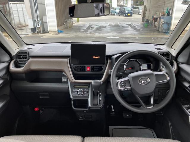 ムーヴ Ｘ　純正１０インチナビゲーション　バックモニター　スマートアシスト・フルＬＥＤヘッドランプ・１４インチスチールホイール＆キャップ・マルチインフォメーションディスプレイ・キーフリー・左側パワースライドドア（6枚目）