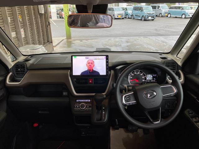 ムーヴ Ｘ　４ＷＤ　純正１０インチナビ　バックモニター　スマートアシスト・フルＬＥＤヘッドランプ・１４インチスチールホイール＆キャップ・マルチインフォメーションディスプレイ・キーフリー・左側パワースライドドア（6枚目）