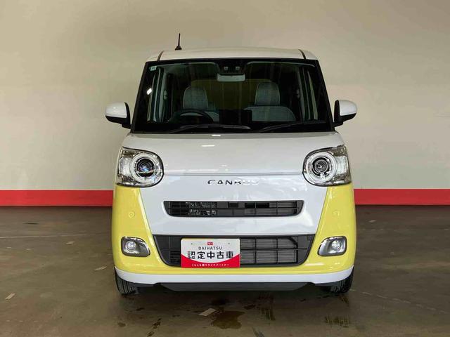 ムーヴキャンバス ストライプスGターボ (車内 消臭・抗菌 処理済) 衝突被害軽減システム 両側パワースライドドア アダプティブクルーズコントロール バックカメラ キーフリーシステム(3枚目)