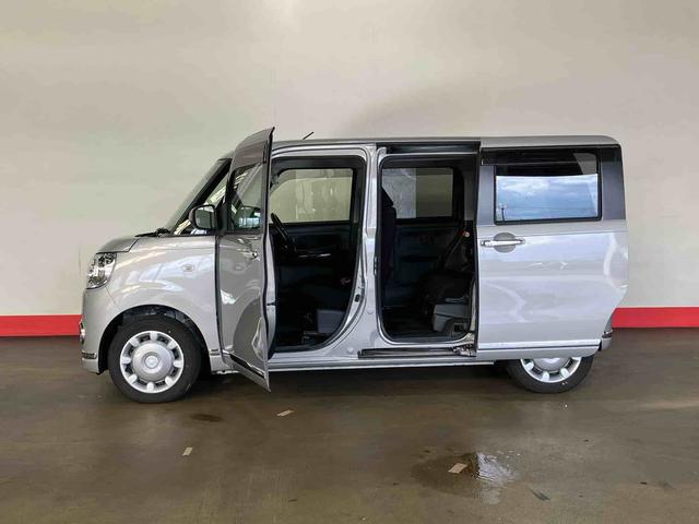 ムーヴキャンバス Xブラックインテリアリミテッド SAIII (車内 消臭・抗菌 処理済) 衝突被害軽減システム 両側パワースライドドア ナビ パノラマモニター キーフリーシステム(5枚目)