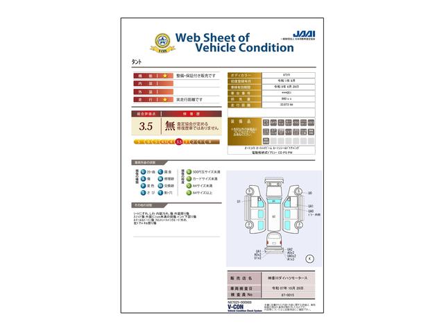 車両状態評価書