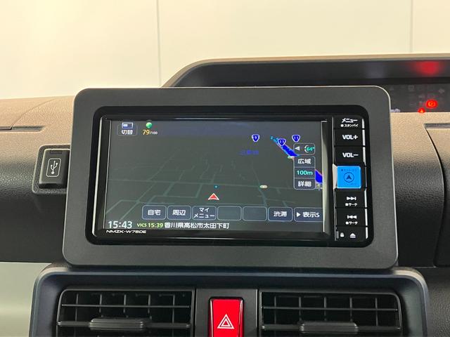 タント Ｘ　ナビ／Ｂｌｕｅｔｏｏｔｈ接続　ワンオーナー　純正ナビ　バックモニター　Ｂｌｕｅｔｏｏｔｈ接続　両側パワースライドドア　運転席・助手席シートヒーター　ＬＥＤヘッドランプ　電動パーキングブレーキ　オートブレーキホールド　スマートキー（5枚目）