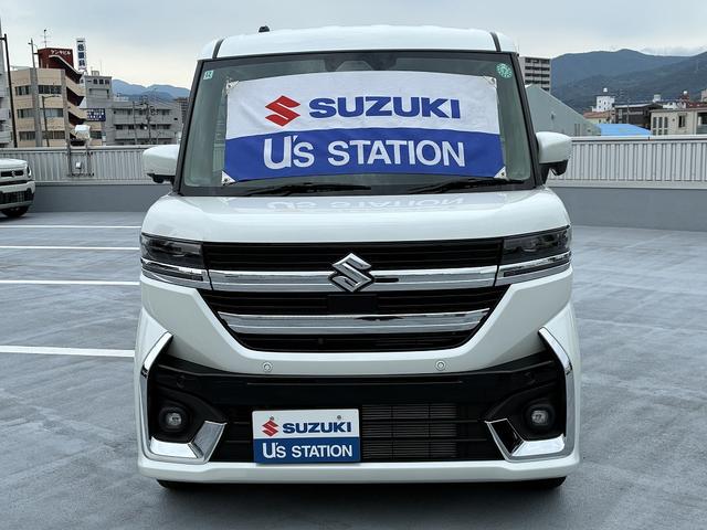 スペーシアカスタム カスタム　ＨＹＢＲＩＤ　ＧＳ　全方位モニタ付きナビ搭載♪　社用車アップ　衝突軽減Ｓ，Ａ／Ｃ，Ｐ／Ｓ，Ｐ／Ｗ，Ａ／Ｂ，ＡＢＳ，ＴＶ，Ａ／Ｗ，集中ドア，ナビ，キーレス，スズキコネクト対応通信機装着車（2枚目）