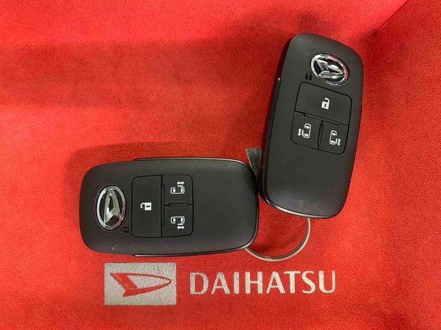 ムーヴキャンバス ストライプスＧ　まごころ保証１年付き　記録簿　取扱説明書　オートマチックハイビーム　衝突被害軽減システム　スマートキー　レーンアシスト　エアバッグ　エアコン　パワーステアリング　パワーウィンドウ　ＡＢＳ（61枚目）