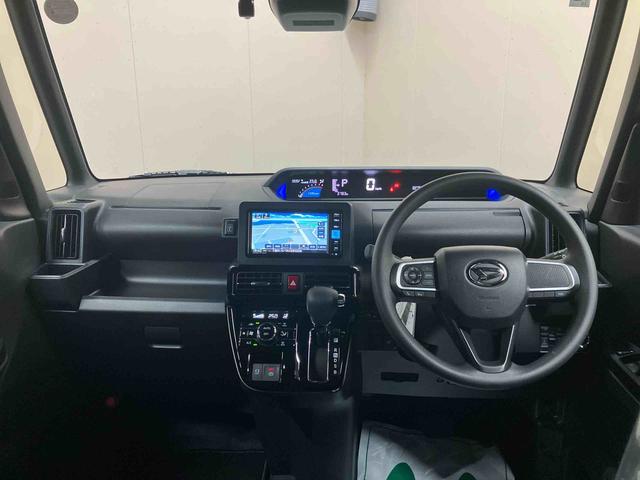 タント カスタムＸ／ナビ／バックモニター／ドラレコ　ナビ　バックモニター　ドライブレコーダー　両側パワースライドドア　イージークローザー　プッシュボタンスタート　インパネシフト　キーフリー　電動パーキングブレーキ　オートエアコン　シートヒーター（4枚目）