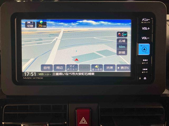 タント カスタムＸ／ナビ／バックモニター／ドラレコ　ナビ　バックモニター　ドライブレコーダー　両側パワースライドドア　イージークローザー　プッシュボタンスタート　インパネシフト　キーフリー　電動パーキングブレーキ　オートエアコン　シートヒーター（9枚目）