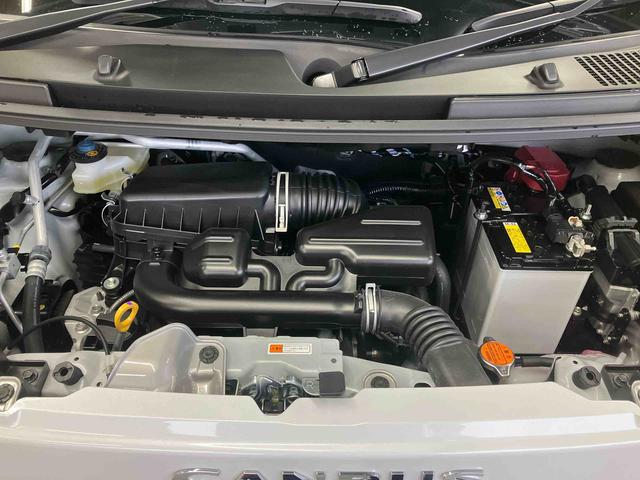 ムーヴキャンバス ストライプスＧ／ナビ／バックモニター／ドライブレコーダー　両側パワースライドドア　スライドドアイージークローザー　ナビ　バックモニター　ドライブレコーダー　オートエアコン　前席シートヒーター　インパネシフト　キーフリー　電動パーキングブレーキ　２トーン（37枚目）