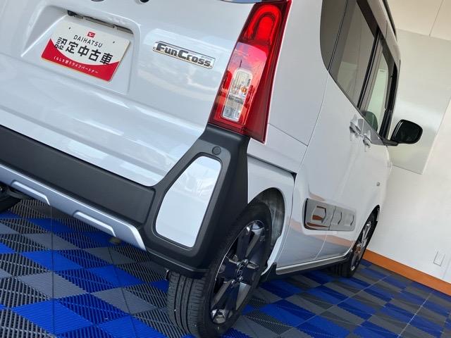 タント ファンクロスターボ 両側電動スライドドア・ディスプレイオーディオ・バックモニター・プッシュボタンスタート・ステアリングスイッチ・キーフリー・アルミホイール・コーナーセンサー・シートヒーター・パワーウィンドウ(31枚目)